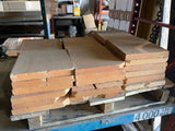 LOT #1 OF 100 REFRACTORY ARCH BRICKS 70% ALUMINA - 9'' x 6'' x 4" to 3.5"