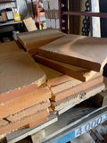 LOT #1 OF 100 REFRACTORY ARCH BRICKS 70% ALUMINA - 9'' x 6'' x 4" to 3.5"