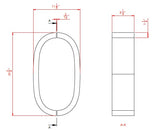 HEARTLAND OVAL REFRACTORY KIT - OLD MODEL (1220) - 5-1/4"