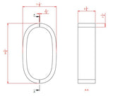HEARTLAND OVAL REFRACTORY KIT - NEW STYLE (1232) - 5-3/4"
