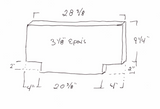 REFRACTORY TILE - 28-3/8 x 11-1/4 x 3-1/8"