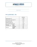 BRIQUE 70% ALUMINE - 2.5'' - 3250°F