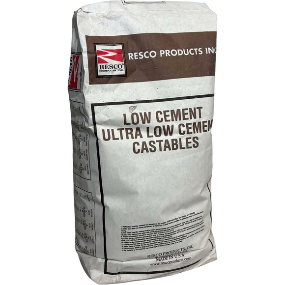 Castable Refractory Cement – 45% Alumina, Low Cement Formula (Accomon-45), 12.5 Lbs Bag
