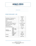 CERAMIC FIBER 2300 ° F - 1 '' - 8 LBS / FT3 (4 '' x 25 'strip)